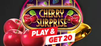 20 euros d'extra cash  sur Cherry Surprise avec le casino Ladbrokes